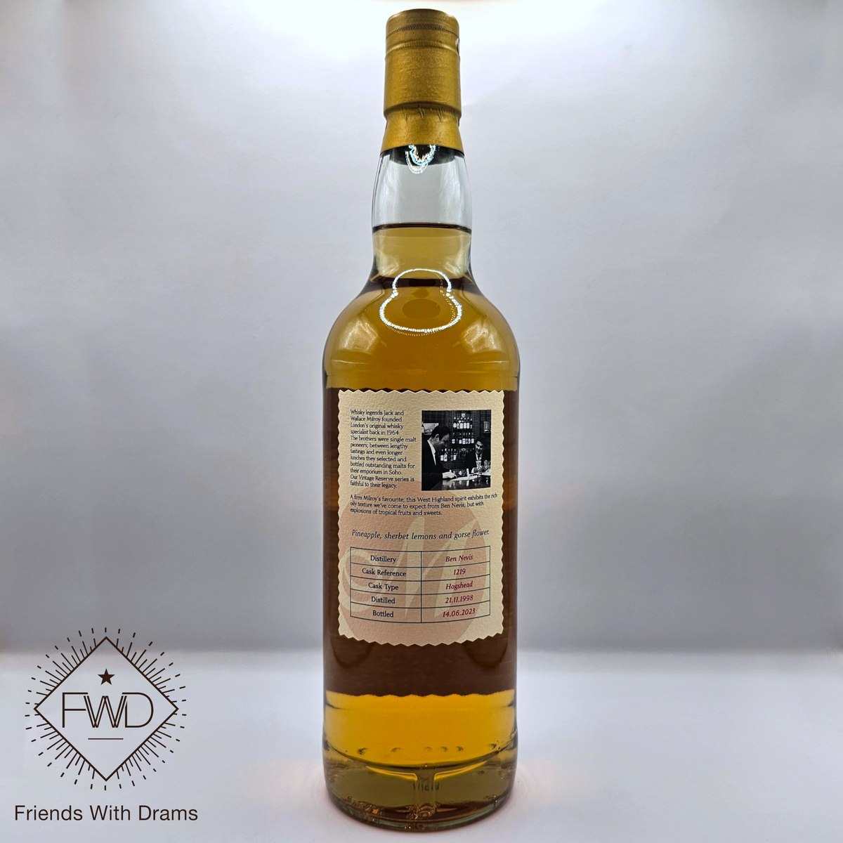 ウイスキー IRELAND1989twa private stock Ben Nevis 24 Year Old 1998 Vintage Reserve (Milroy's