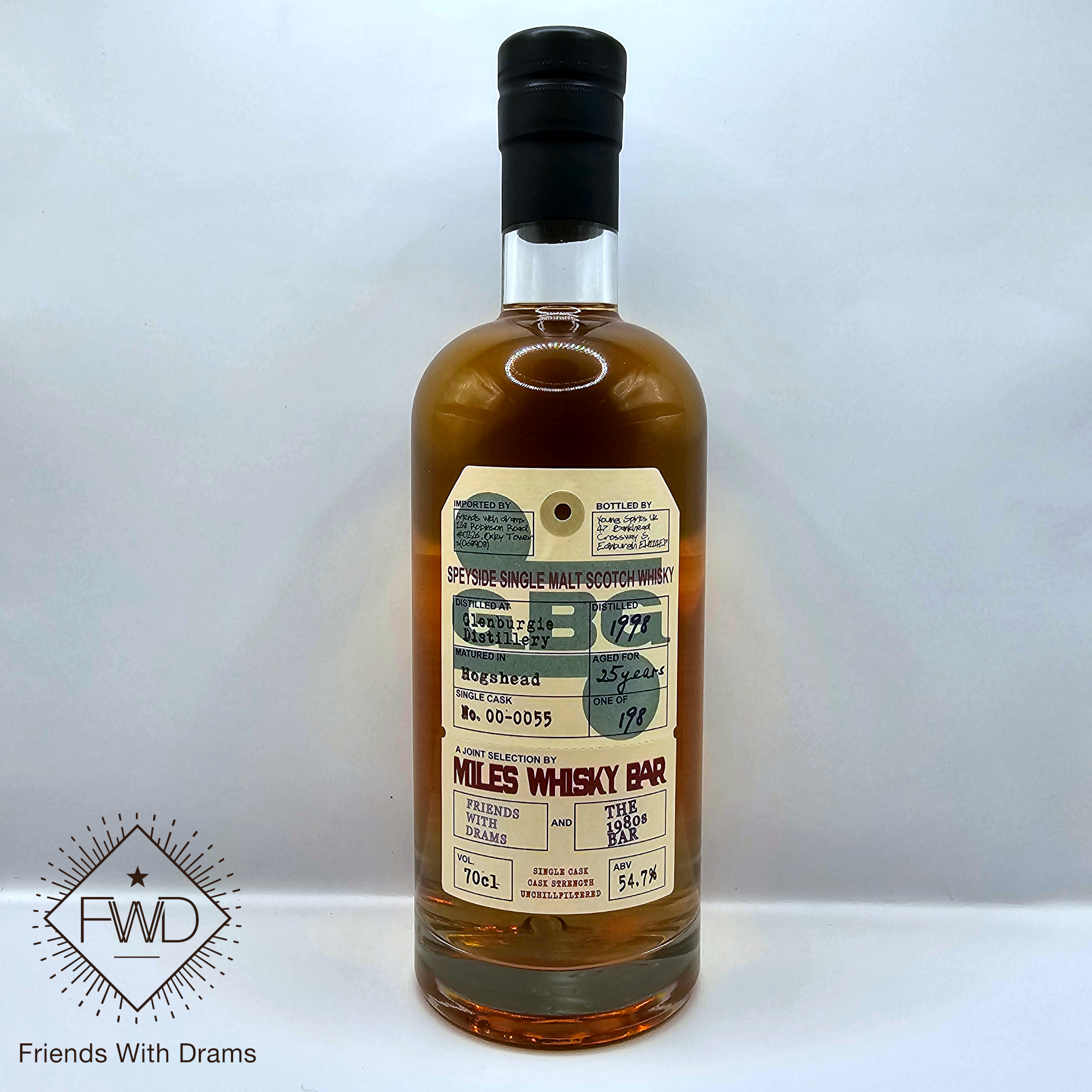 Glenburgie 1998 25 yo (FWD X Miles Whisky Bar x The 1980s Bar