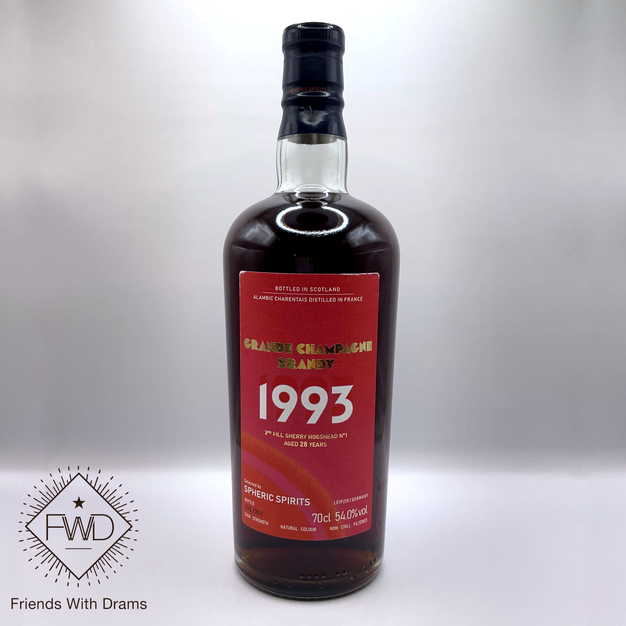 Brandy Grand Champagne Cru 28yo (Spheric Spirits)